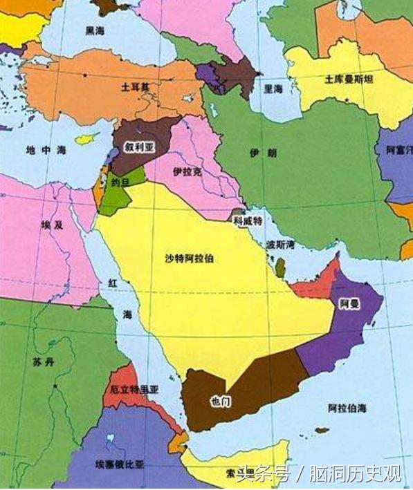 阿拉伯半岛的地理位置图片